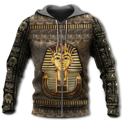 Zip Hoodie / S Ancient Egypt Tutankhamun With Classic Style - Hoodie - Owls Matrix LTD