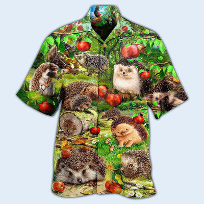 Hedgehog Animals Is Better With A Hedgehog So Various - Hawaiian Shirt - Owls Matrix LTD