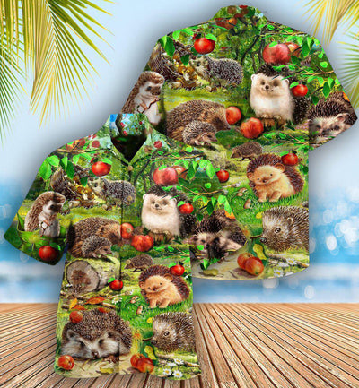 Hedgehog Animals Is Better With A Hedgehog So Various - Hawaiian Shirt - Owls Matrix LTD