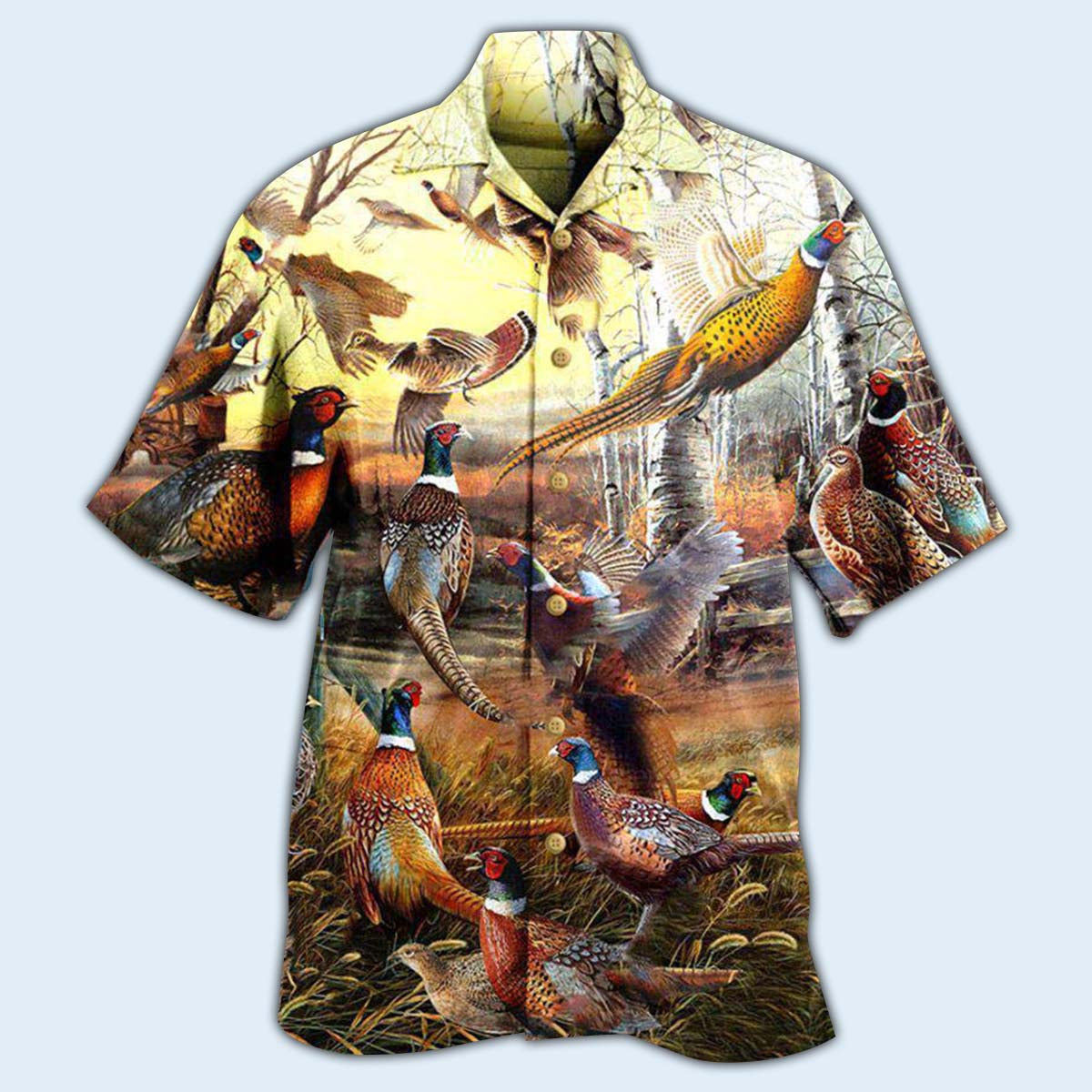 Hunting Animals Its Time For Pheasant Hunting - Hawaiian Shirt - Owls Matrix LTD