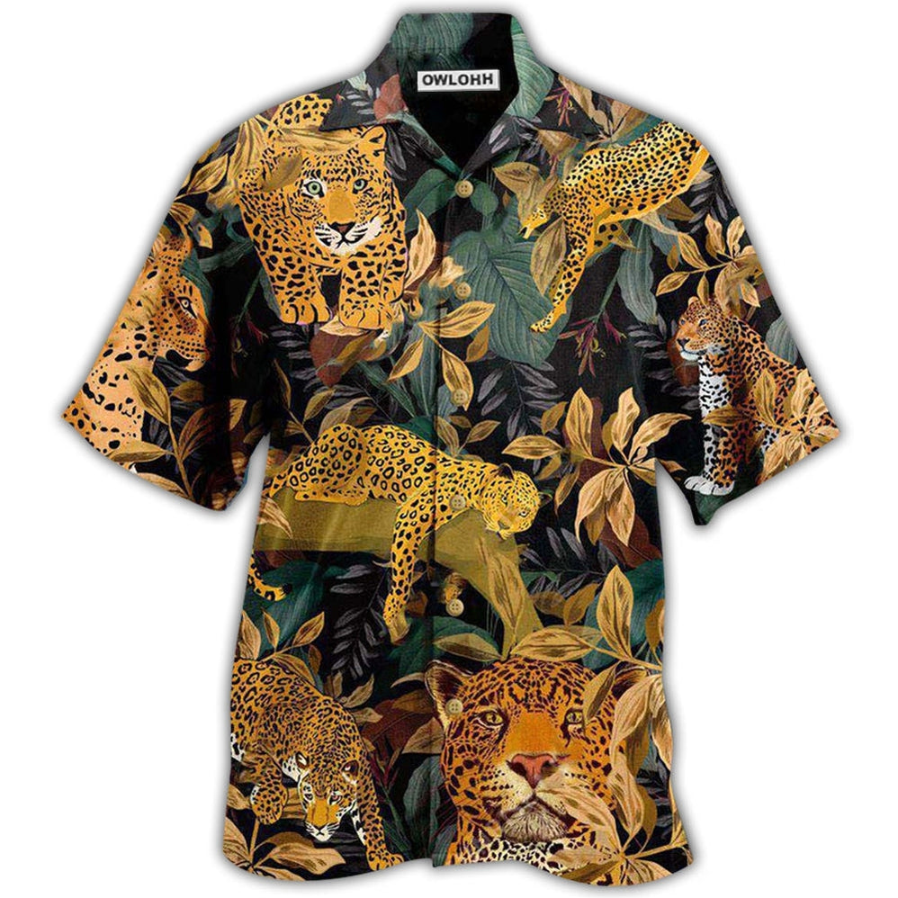Hawaiian Shirt / Adults / S Leopard Animals Proud Leopard Natural Print - Hawaiian Shirt - Owls Matrix LTD