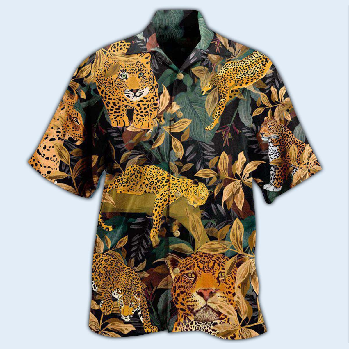 Leopard Animals Proud Leopard Natural Print - Hawaiian Shirt - Owls Matrix LTD