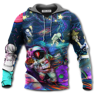 Unisex Hoodie / S Astronaut Galaxy Amazing Astronauts In The Galaxy - Hoodie - Owls Matrix LTD