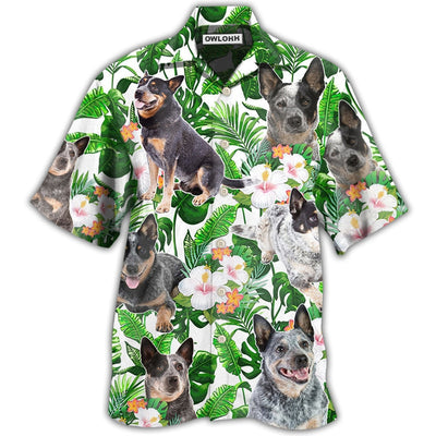 Hawaiian Shirt / Adults / S Australian Cattle Dog Tropical Floral - Hawaiian Shirt - Owls Matrix LTD
