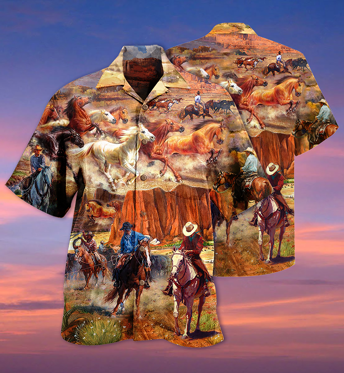 Cowboy Love Life Love Cool - Hawaiian Shirt - Owls Matrix LTD