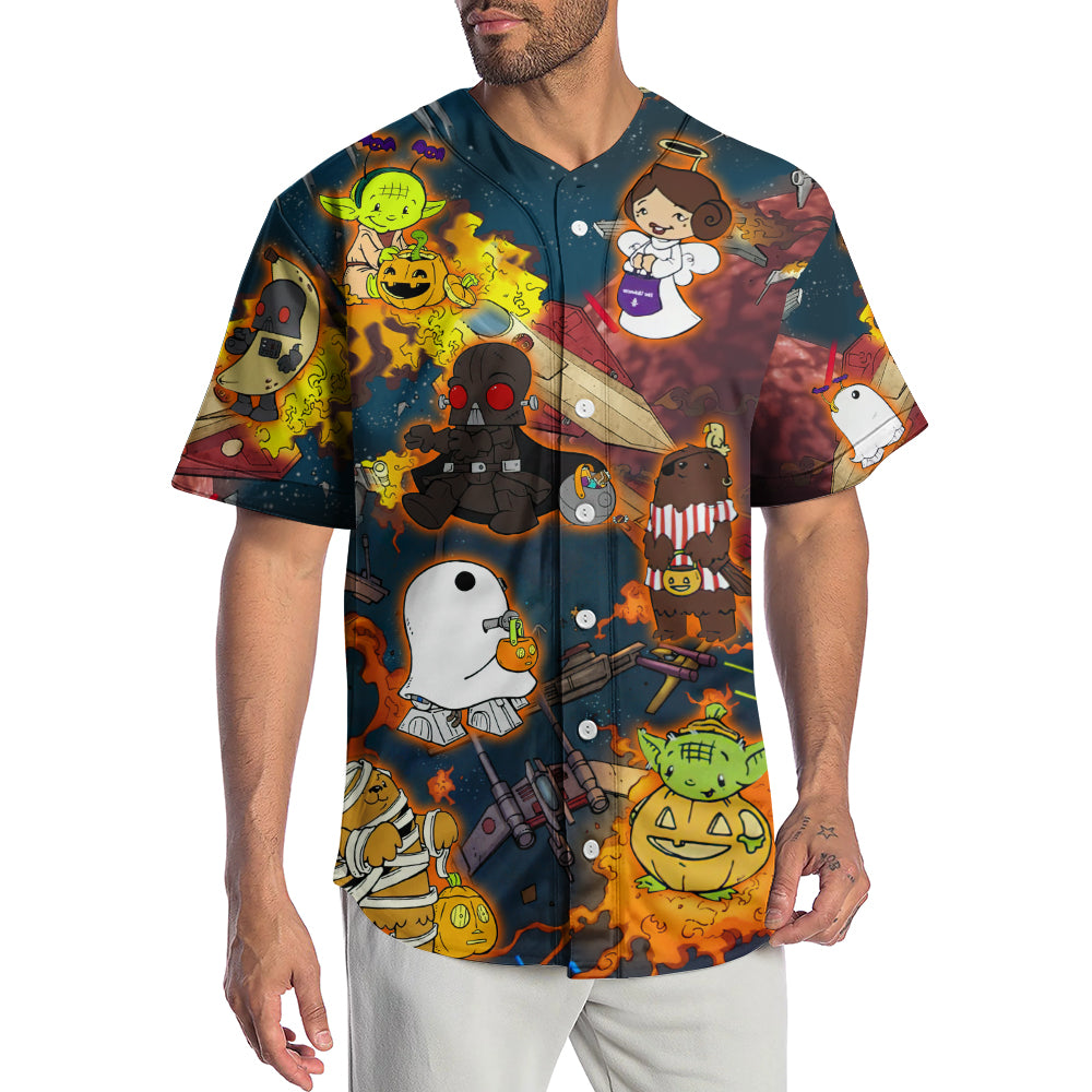 Starwars Halloween Tricks Are The Path To The Dark Side Better To Treat It Is - Baseball Jersey