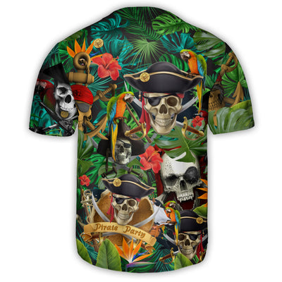 Skull Pirates Make Ledgends - Baseball Jersey - Owls Matrix LTD