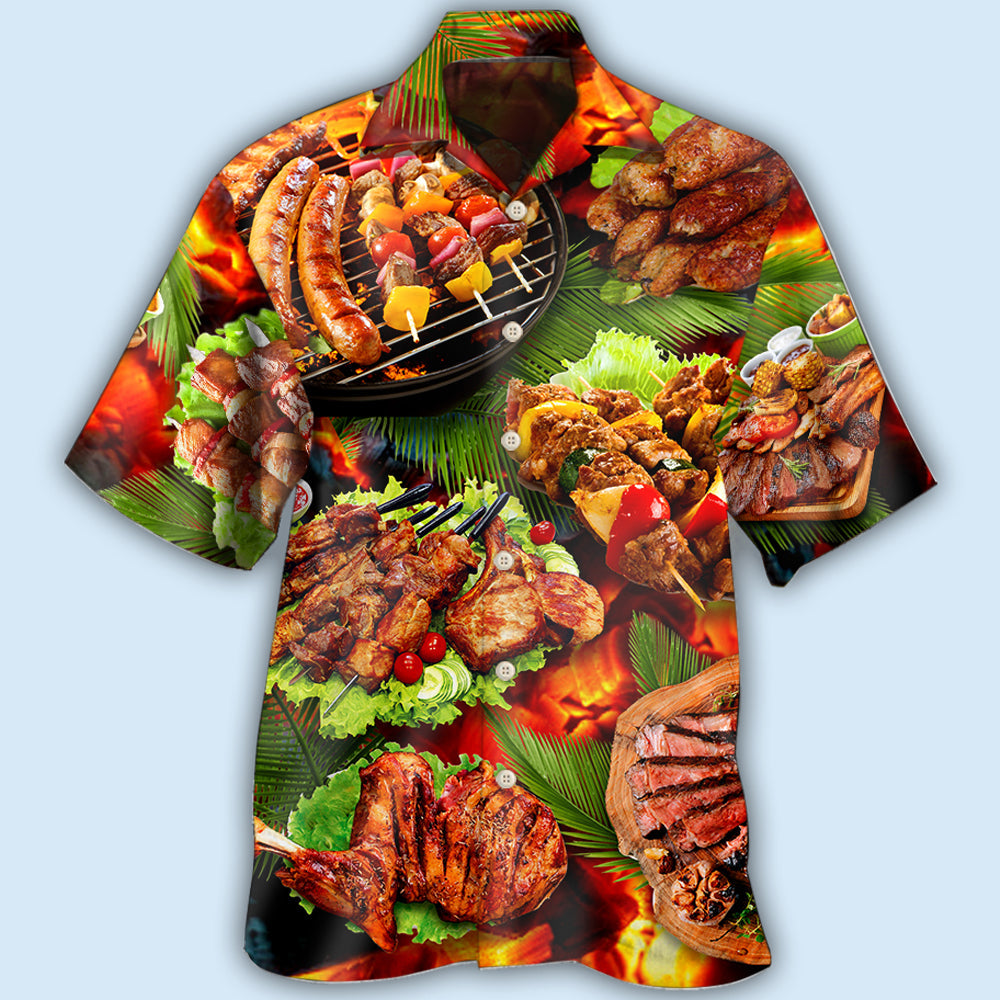 BBQ Hot Salad Style - Hawaiian Shirt - Owls Matrix LTD
