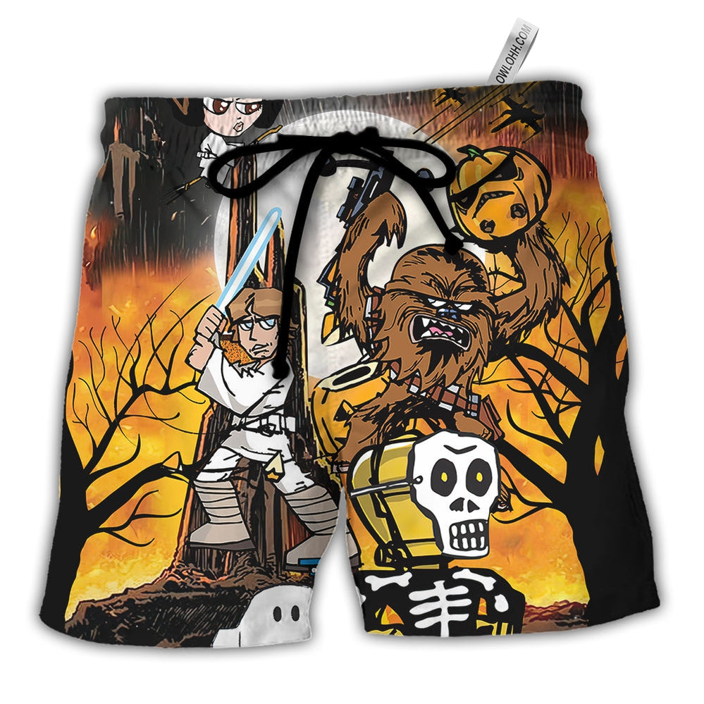 Starwars Halloween Spooky Star Wars Comics - Beach Short