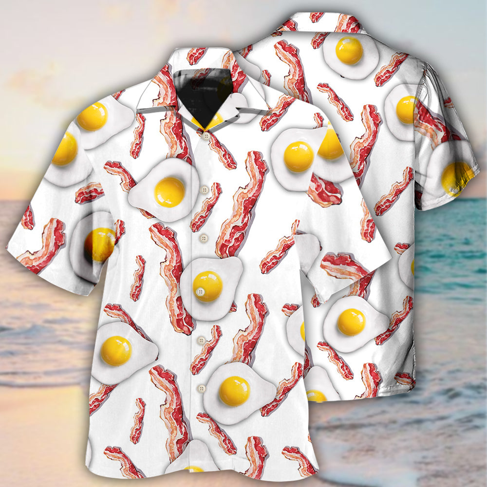Food Bacon Egg Food Collection - Hawaiian Shirt - Owls Matrix LTD