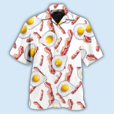 Food Bacon Egg Food Collection - Hawaiian Shirt - Owls Matrix LTD