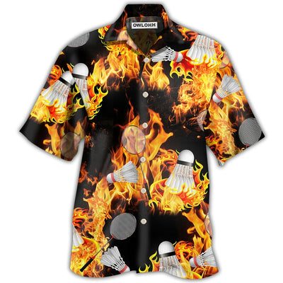 Hawaiian Shirt / Adults / S Badminton Fire - Hawaiian Shirt - Owls Matrix LTD