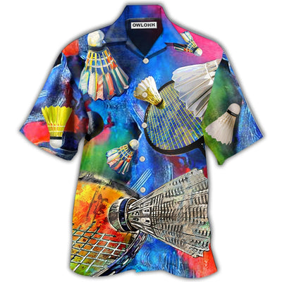 Hawaiian Shirt / Adults / S Badminton Style Colorful - Hawaiian Shirt - Owls Matrix LTD