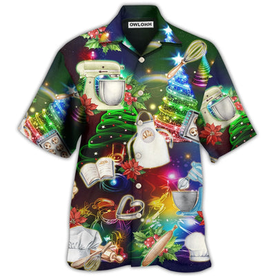 Hawaiian Shirt / Adults / S Baking Lover Amazing Merry Christmas - Hawaiian Shirt - Owls Matrix LTD