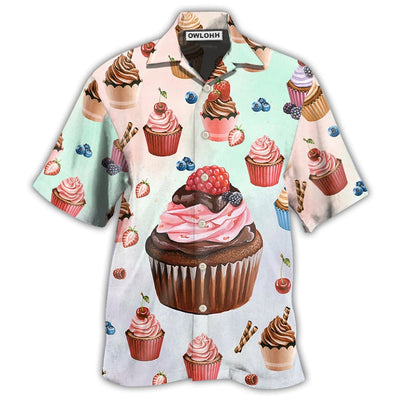 Hawaiian Shirt / Adults / S Baking Cupcake Lovely Style Food Life - Hawaiian Shirt - Owls Matrix LTD