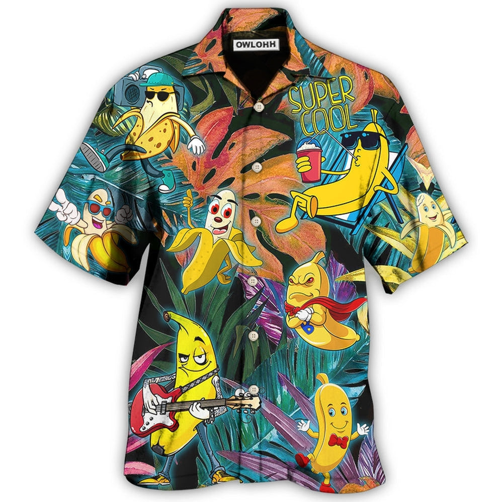 Hawaiian Shirt / Adults / S Fruit Banana Funny Style - Hawaiian Shirt - Owls Matrix LTD
