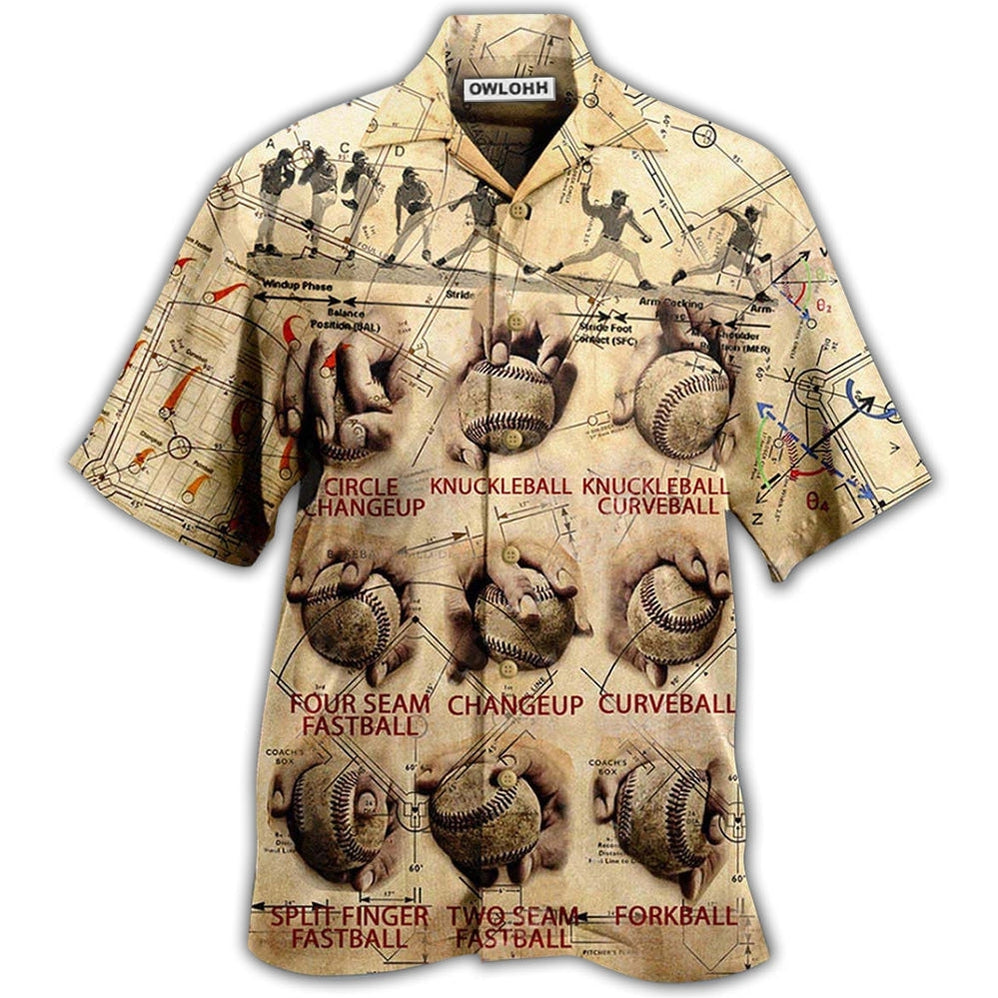 Hawaiian Shirt / Adults / S Baseball Pitching Grips Baseball Match - Hawaiian Shirt - Owls Matrix LTD