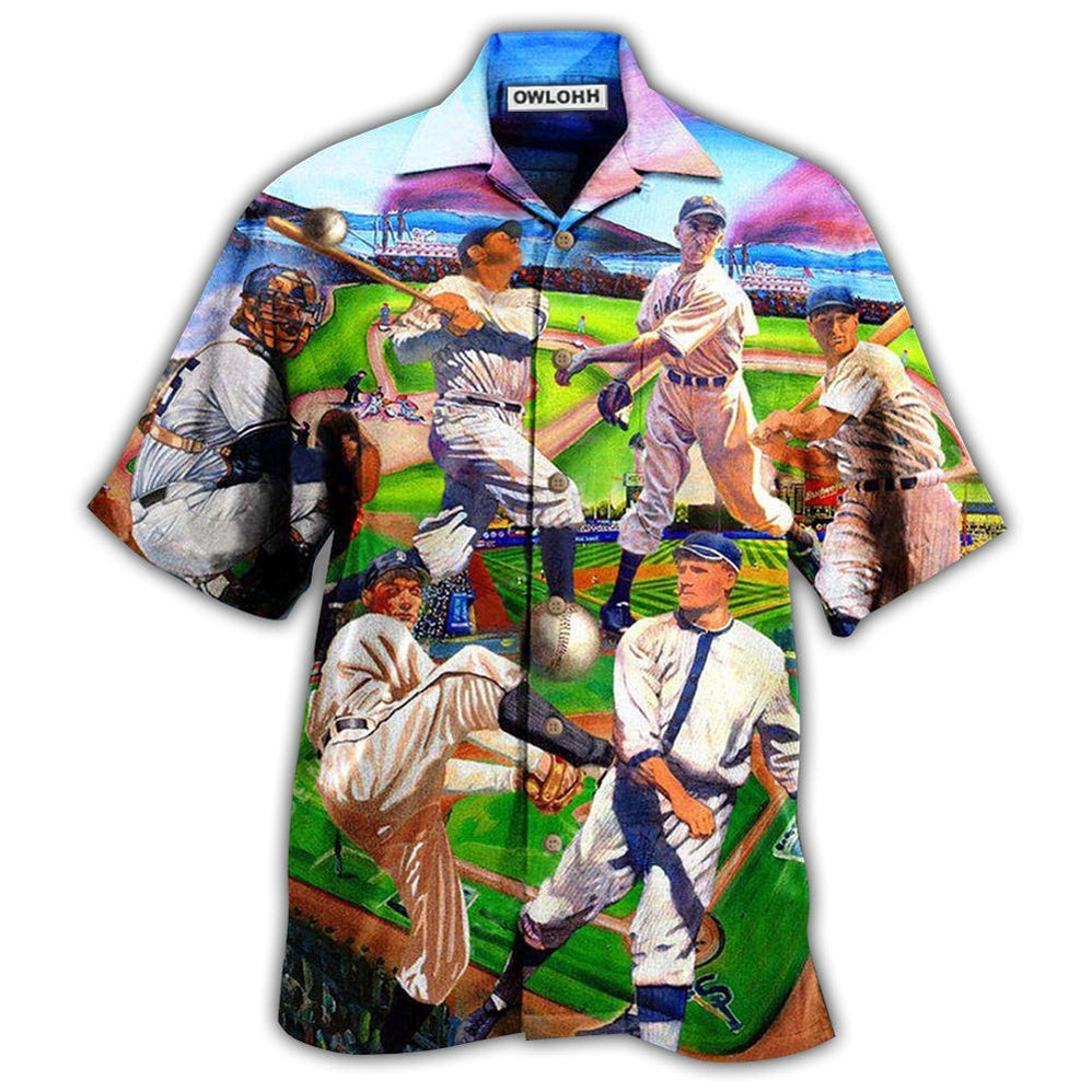 Hawaiian Shirt / Adults / S Baseball Vintage Players Your Passion - Hawaiian Shirt - Owls Matrix LTD
