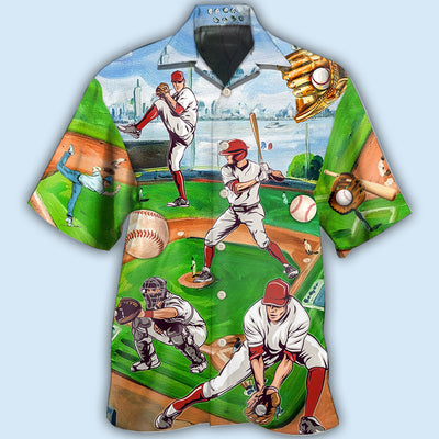 Baseball Is My Therapy - Hawaiian shirt - Owls Matrix LTD