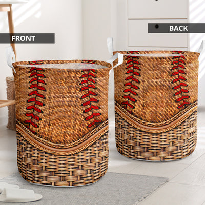 Baseball Rattan Teaxture Style - Laundry basket - Owls Matrix LTD