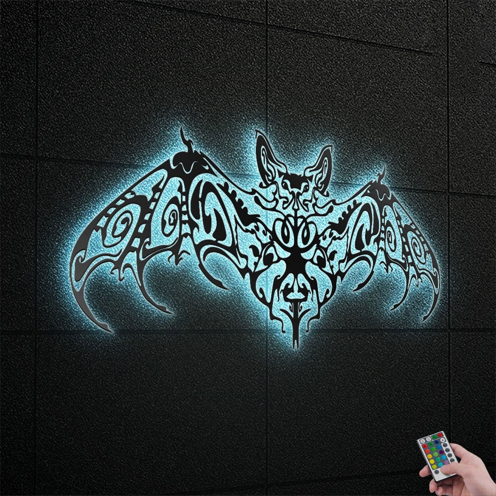 Bat Art Nice Style - Led Light Metal - Owls Matrix LTD