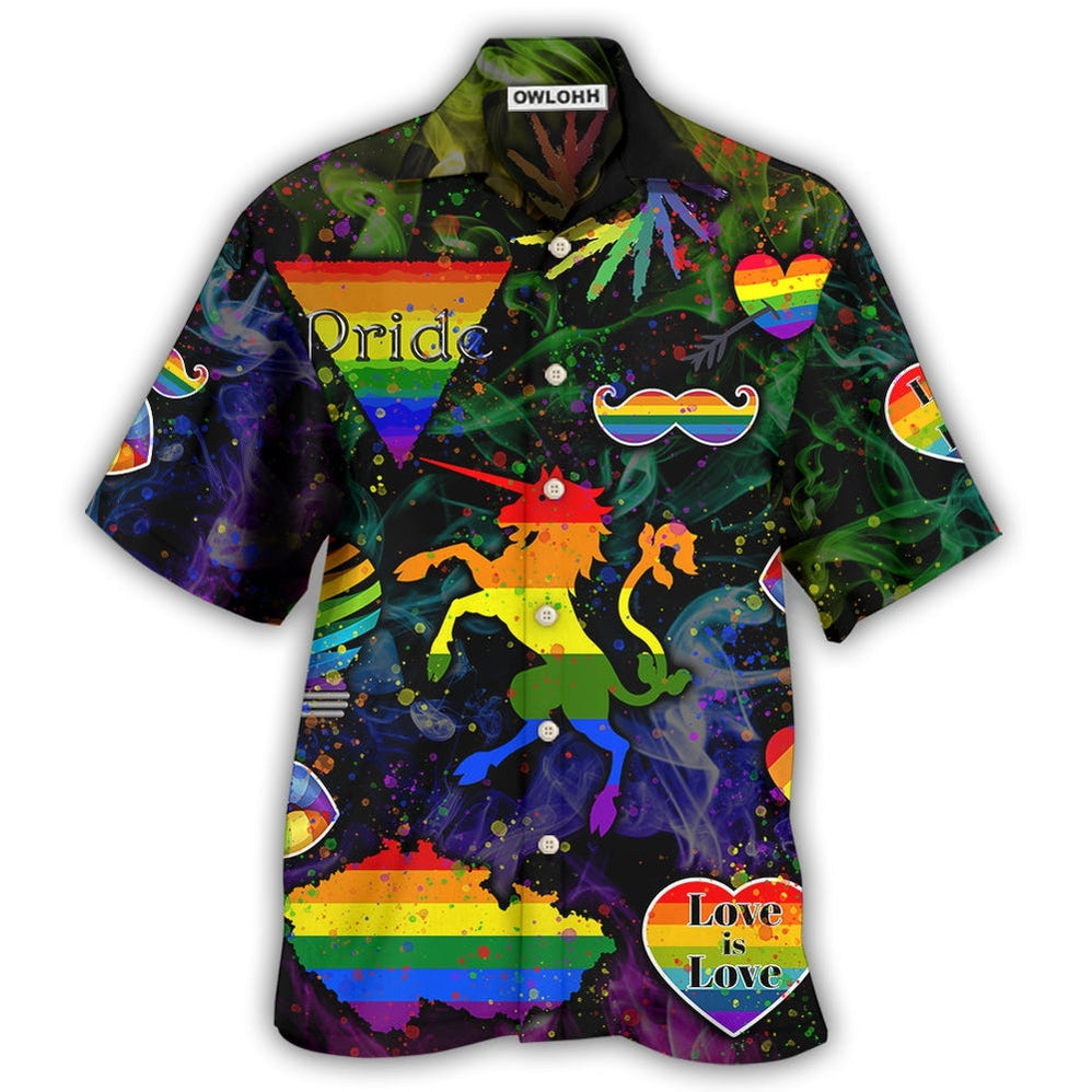 Hawaiian Shirt / Adults / S LGBT Be Careful Who You Hate Style - Hawaiian Shirt - Owls Matrix LTD