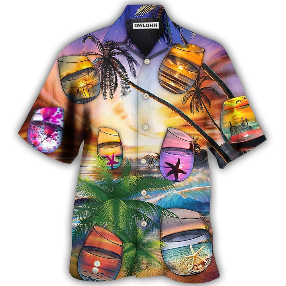 Hawaiian Shirt / Adults / S Beach Cocktail Style - Hawaiian Shirt - Owls Matrix LTD