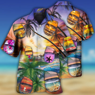 Beach Cocktail Style - Hawaiian Shirt - Owls Matrix LTD
