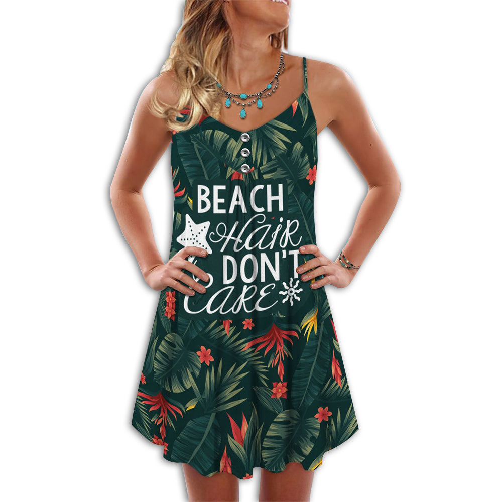 Beach Hair Don't Care - Summer Dress - Owls Matrix LTD