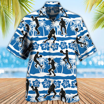 Netball Beach Tropical Floral - Hawaiian Shirt - Owls Matrix LTD