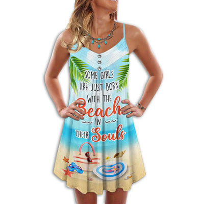 Beach Some Girls Are Just Born With The Beach - Summer Dress - Owls Matrix LTD