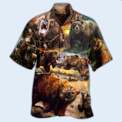 Native Bears Keep The Native Spirit - Hawaiian Shirt - Owls Matrix LTD
