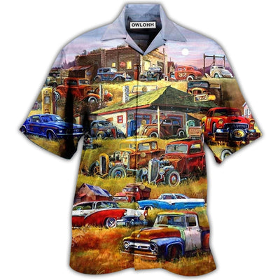 Hawaiian Shirt / Adults / S Car Being With The Classic Is A Bless Car - Hawaiian Shirt - Owls Matrix LTD