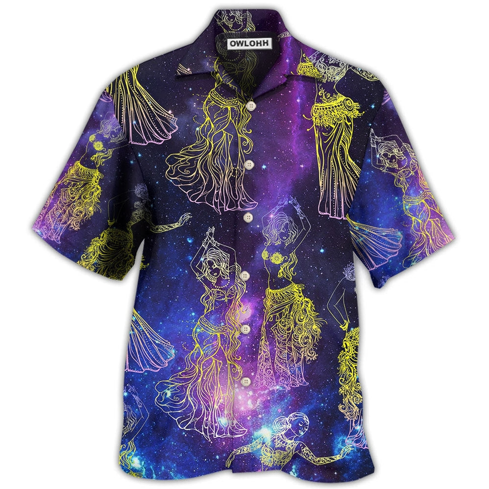Dance Belly Dance Mysterious Galaxy - Hawaiian Shirt - Owls Matrix LTD