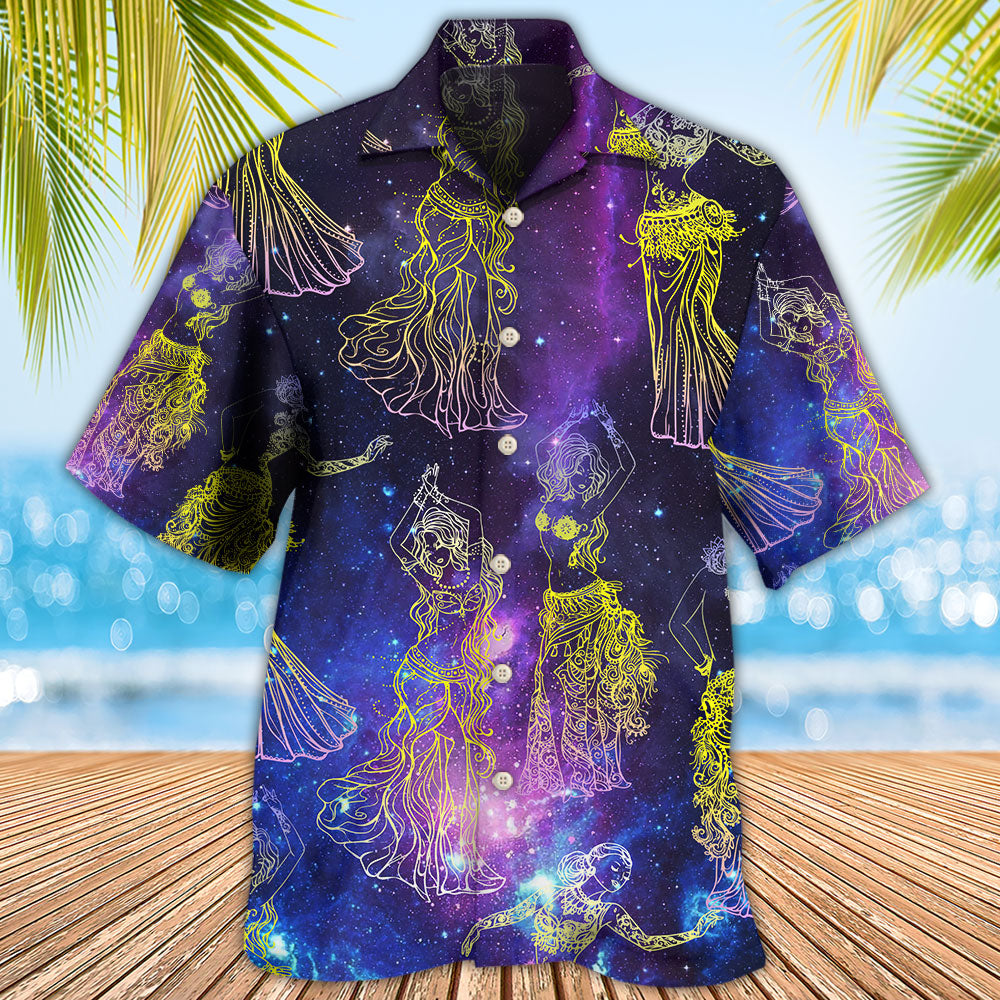 Dance Belly Dance Mysterious Galaxy - Hawaiian Shirt - Owls Matrix LTD