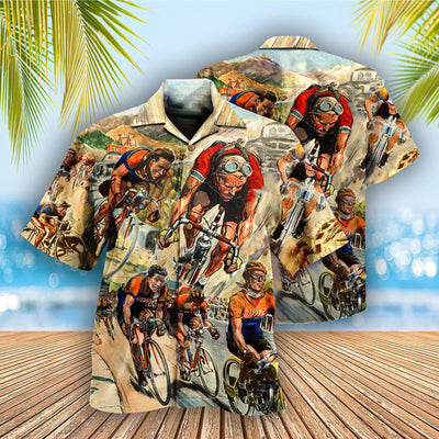 Bike Get Your Ride Bicycle Racing - Hawaiian Shirt - Owls Matrix LTD