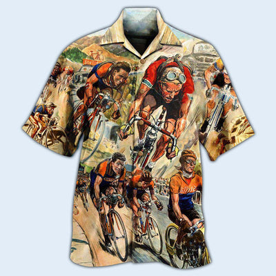 Bike Get Your Ride Bicycle Racing - Hawaiian Shirt - Owls Matrix LTD