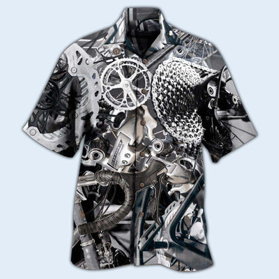 Bike When In Doubt Pedal It Out Bicycle In Dark Style - Hawaiian Shirt - Owls Matrix LTD