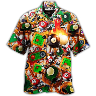 Hawaiian Shirt / Adults / S Billiard Make Your Own Luck - Hawaiian Shirt - Owls Matrix LTD
