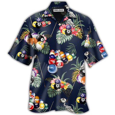 Hawaiian Shirt / Adults / S Billiard Tropical Leaf Style - Hawaiian Shirt - Owls Matrix LTD