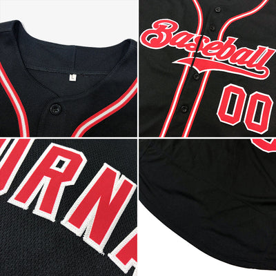 Custom Black White-Aqua Authentic Baseball Jersey