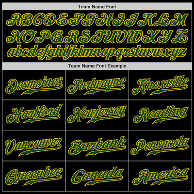 Custom Black Green-Gold Authentic Baseball Jersey - Owls Matrix LTD