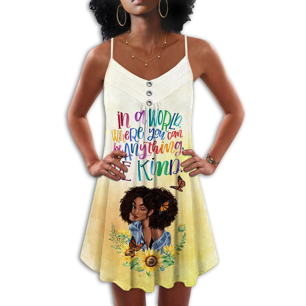Black Women Be Kind - Summer Dress - Owls Matrix LTD