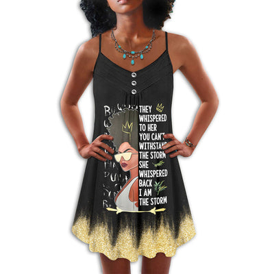 Black Women I Am The Storm - Summer Dress - Owls Matrix LTD