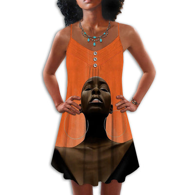 Black Women Must Be Strong - Summer Dress - Owls Matrix LTD