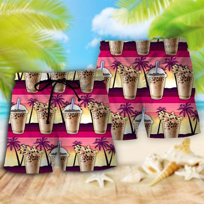 Boba Tea Welcome To Hot Summer - Beach Short - Owls Matrix LTD