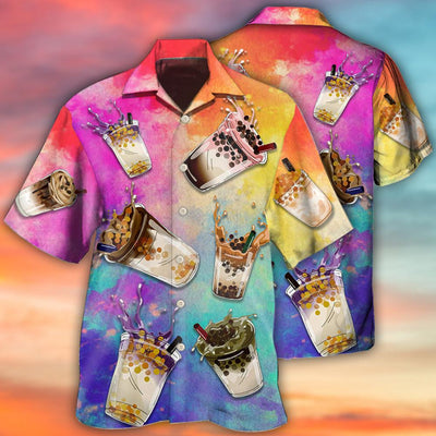 Tea Milktea Boba Milktea Style - Hawaiian Shirt - Owls Matrix LTD