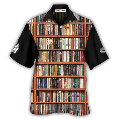 Hawaiian Shirt / Adults / S Book I Love Reading - Hawaiian Shirt - Owls Matrix LTD