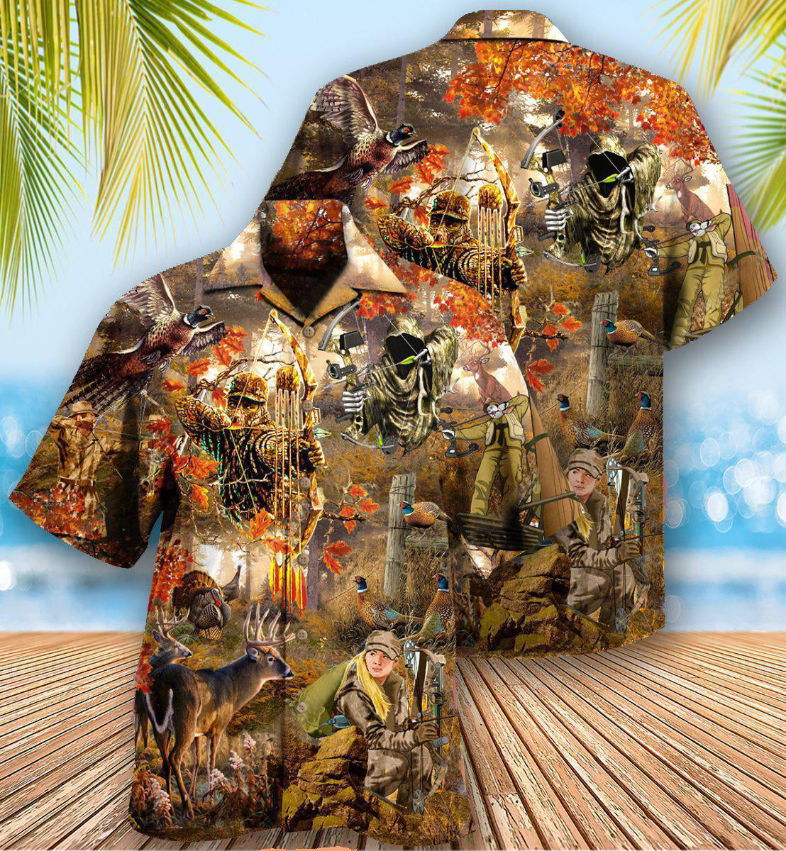 Hunting Bow And Arrow Were The History Of Mankind Cool - Hawaiian Shirt - Owls Matrix LTD
