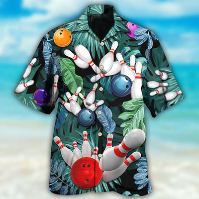 Bowling Tropical Leaf I'm So Happy - Hawaiian Shirt - Owls Matrix LTD